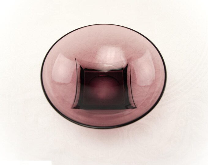 Depression Glass | Purple Glass Bowls | Moroccan Amethyst | Vintage Hazel Ware | MCM Kitchen Decor