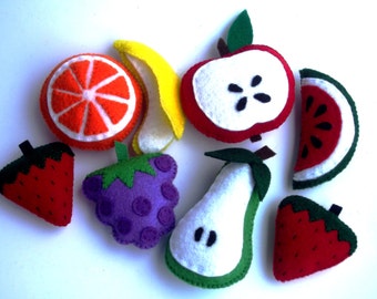 Items similar to Felt Fruit Set on Etsy