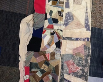 Vintage Crazy Quilt Topper