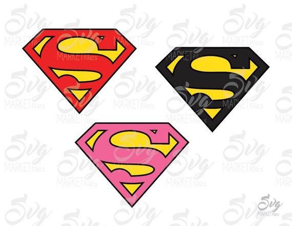 Download Superman Logo Design File SVG EPS JPG For Silhouette