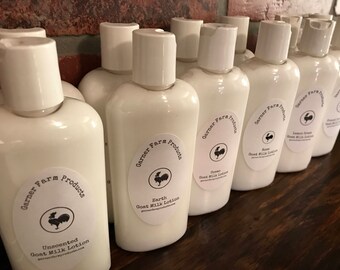 Goat Milk Lotions 8 ounce Homemade Lotions Goats Milk Lotion Skin Care Goat Milk Lotions