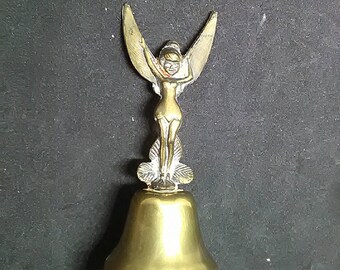 Tinkerbell Brass Bell, Vintage Disney Character Brass Bell, Walt Disney Collectible, Tinkerbell, Peter Pan, Gift for Girl, Souvenir, Musical