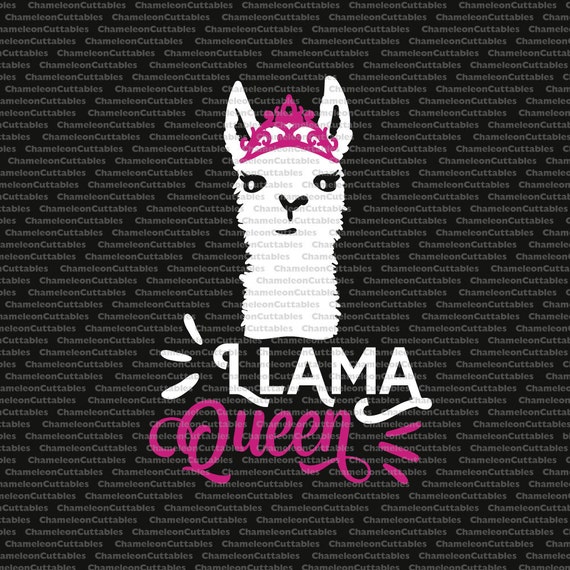 Download llama queen 2 svg funny llama drama queen svg vector