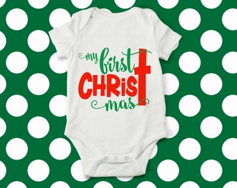 My First ChrisTmas svg, christmas svg, Merry chrisTmas svg, 1st chrisTmas svg, christmas onesie, Baby's first christmas svg, cricut, dxf