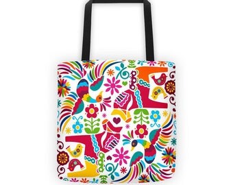 Mexican Otomi Pattern Tote Bag
