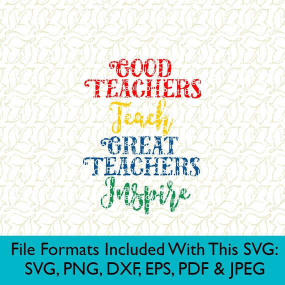 Download Back to School svg Teacher svg Good Teachers Teach Great