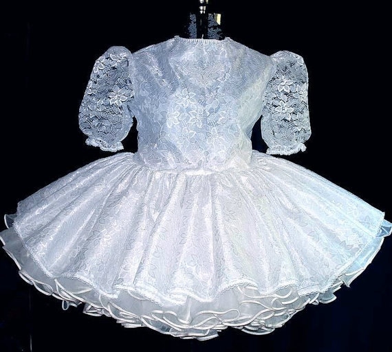 Adult Sissy Baby Dress White Lace Sweet By Sissyfantasydreams