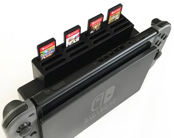 12 Slot Nintendo Switch Dock Game Cartridge Add-On - Holds 12 Games - Lightweight - Nintendo Switch Accessory - Multiple Colors Slide On/Off