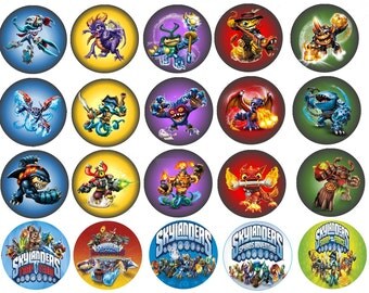 Skylanders Edible Images Cupcake, Cookie Toppers