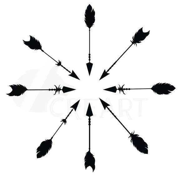 Download Tribal arrows, digital cut file- for Silhouette or Cricut ...