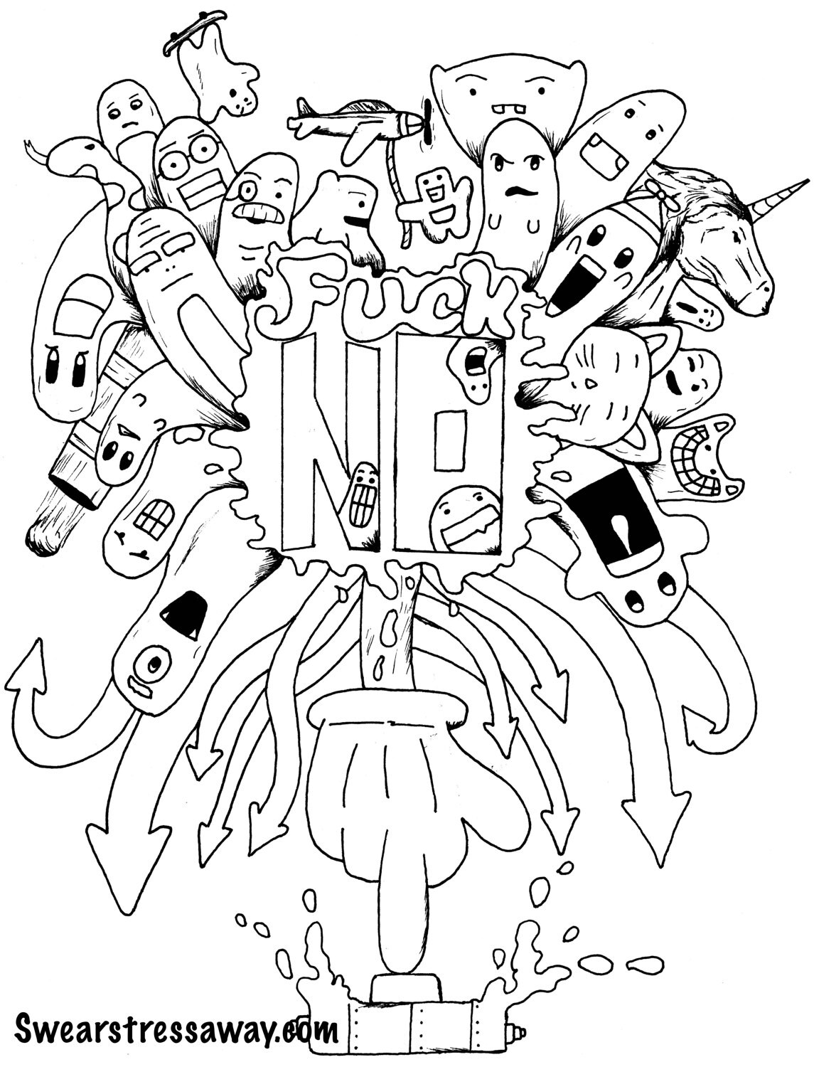 Swear Word Coloring Pages Pdf Coloring Pages