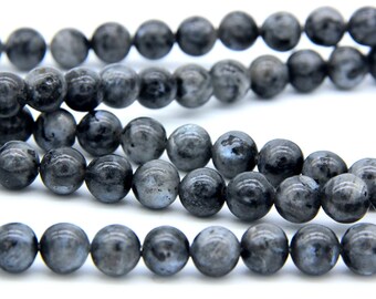 Black Labradorite Beads 6 8mm 10mm Natural Black Gray Gemstone Genuine Labradorite Blue Flash Mala Beads Labradorite Bracelet Necklace Beads