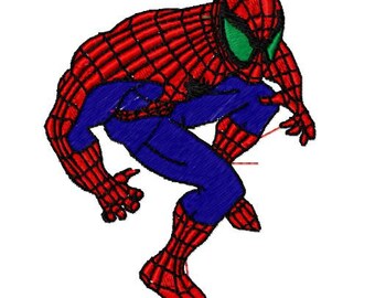 Spiderman Embroidery Design, Instant Download, 4x4 Hoop, 6 Formats