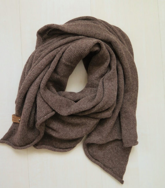 brown cashmere scarf