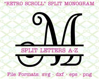 Download Split Letter W SVG - Monogram Split W svg - Split Initial ...