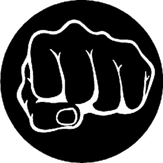 Items similar to fist bump sticker decal on Etsy