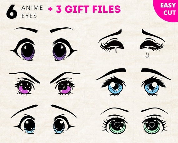 Download Anime Svg Anime yeux Svg coupe fichiers Manga yeux Svg Anime