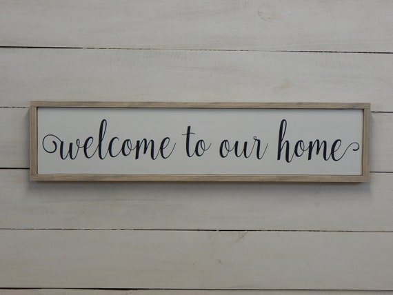 Download Welcome to Our Home Sign Rustic Welcome Sign Wood Welcome