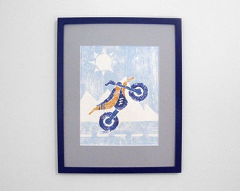 Motorcycle painting | Etsy