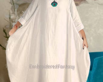 Natural Linen, Pure Linen, Linen Caftan, Linen Kaftan, Caftan, Kaftan, maternity, Gift, Beachwear, Pure Linen bechwear, Caftan Dubai, Gift,