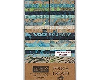 Timeless Treasures Tonga Treats Strips - Oceana