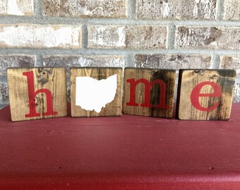 Ohio Home Sign, Ohio State Sign, Ohio Sign, Ohio Wood Sign, Customizable State Sign, Home Sign, State Sign, State Home Sign