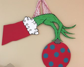 Grinch door hanger | Etsy