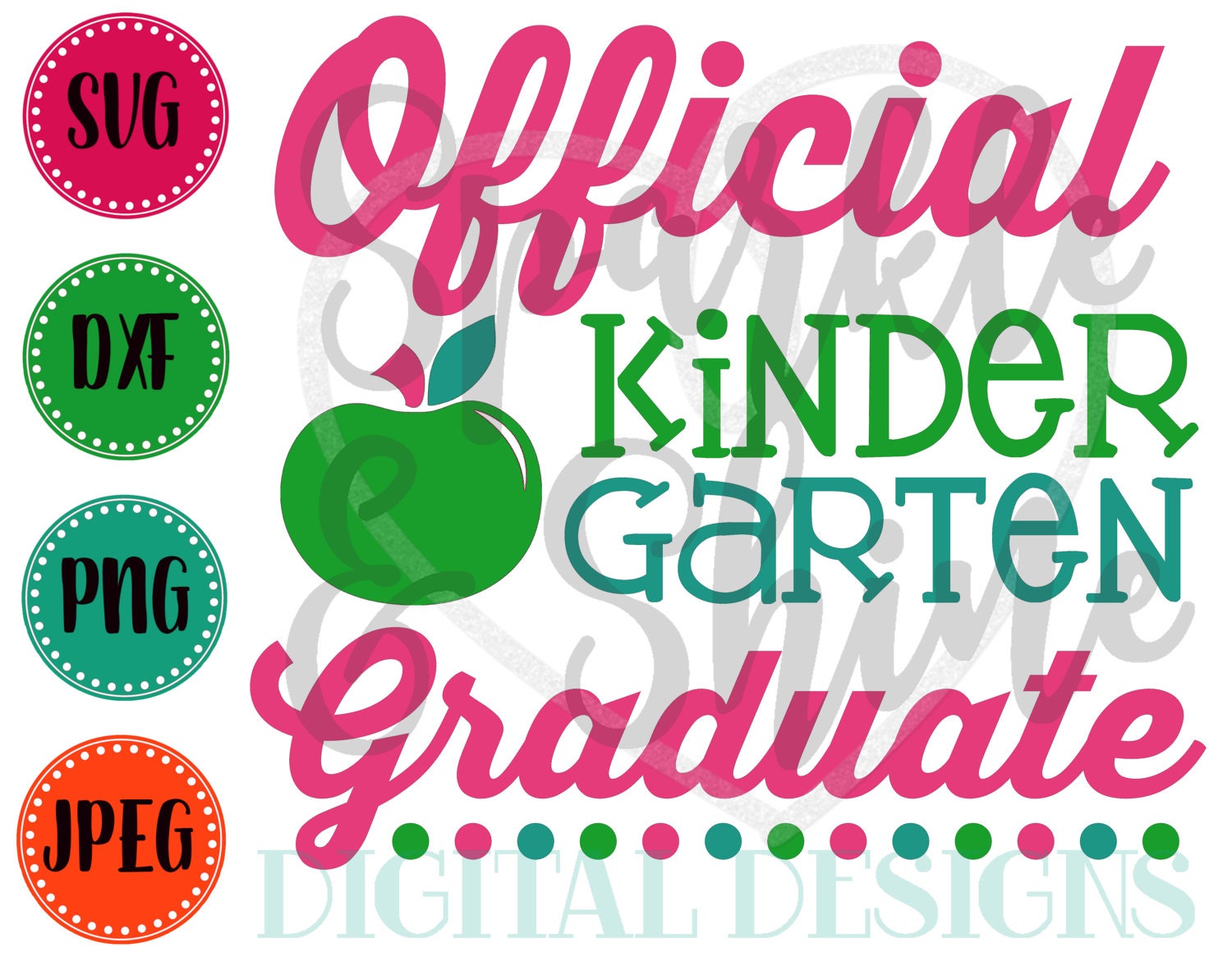 Download Kindergarten Graduate SVG DXF JPEG Kindergarten Cut File