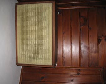 Vintage 1970's Stereo Speakers//Retro Home Audio// set of 2//Mid century speakers