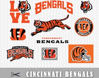 Cincinnati Bengals Layered SVG PNG Logo Cut File Silhouette Studio Cameo Cricut Design Template Stencil Vinyl Decal Tshirt Transfer Iron on