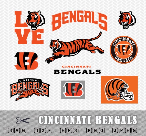 Cincinnati Bengals Layered SVG PNG Logo Cut File Silhouette Studio ...