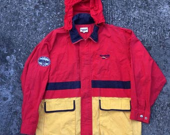 veste reebok vintage homme orange