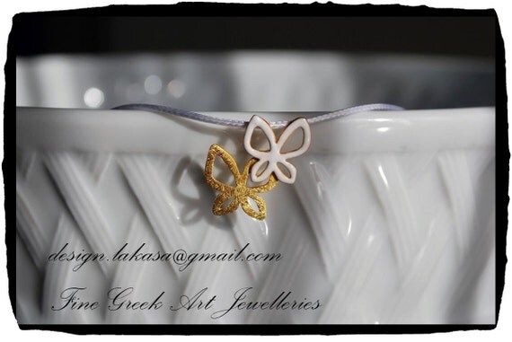 necklace butterfly sterling silver gold plated jewelry Lakasa e-shop best gifts ideas for her birthday anniversary mother girlfriend love