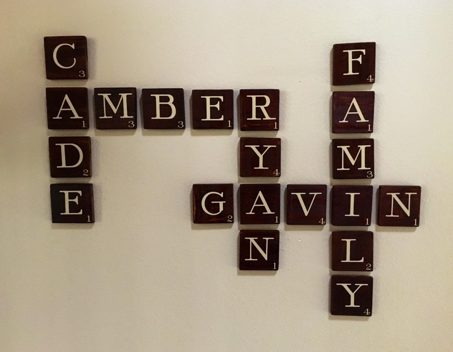 Family Home Love Quote Scrabble Tile Decal Vinyl Wall Lettering