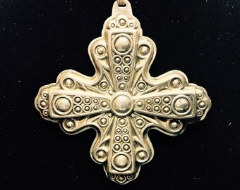 Reed & Barton Sterling Cross Ornament
