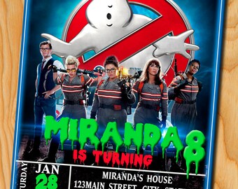 Ghostbusters Birthday, Ghostbusters invitation, Ghostbusters birthday invitation, GhostBusters Birthday Party, Ghostbusters Invite