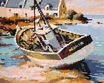 Boat cross stitch | Etsy