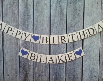 Birthday banner, happy birthday banner, personalized birthday banner, photo prop birthday banner, birthday decorations, birthday name sign
