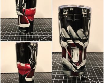 Ohio State Buck Eyes Custom Yeti 20 30 RTIC Cup Fully Wrapped