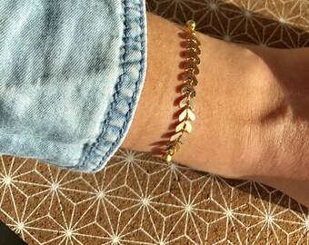 Bracelet gold Caesar. Handmade. Jewelry
