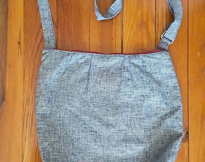 Gift for Her - Crossbody Bag - Hobo Purse - Grey Medium Crossbody Bag