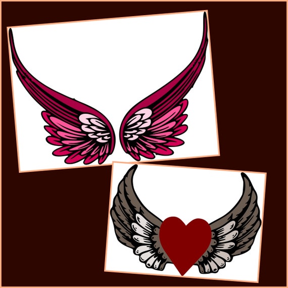Download Angel Wings SVG, Dxf- Wings SVG - Layered Wings SVG, dxf ...