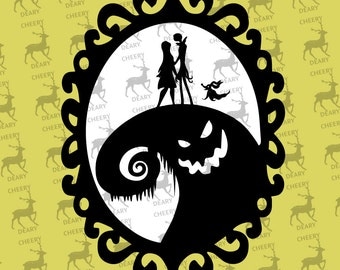 Nightmare Before Christmas, Oggie Boogie, Digital File, SVG, DXF, EPS, for use with Silhouette Studio and Cricut Design Space