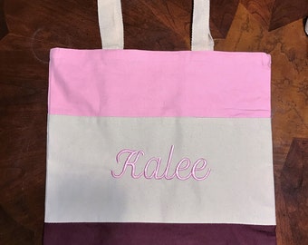 Personalized bridesmaid totes set of five, Bridesmaid tote, Wedding Tote, Embroidered tote,