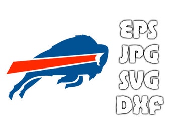 Buffalo Bills logo SVG - Vector Design in Svg Eps Dxf Jpeg Format INSTANT DOWNLOAD