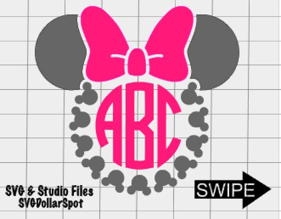 Download Minnie Circle Monogram SVG Disney Trip SVG Minnie SVG