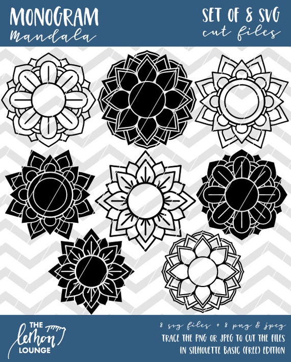 Download Mandala Monogram svg, 8 Mandala svg files, floral svg ...