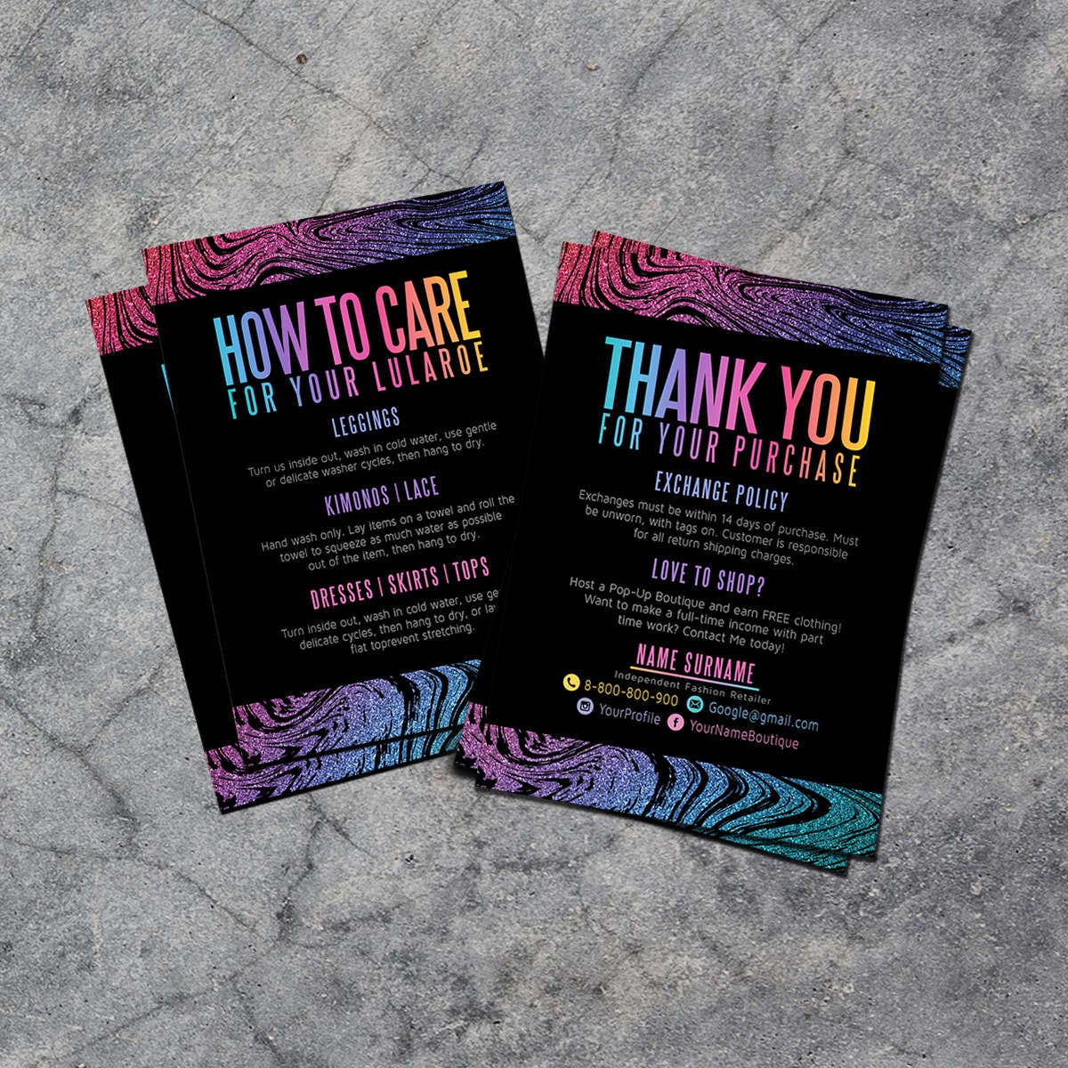 Thank You Cards Care Cards Business Cards Cards 5x7