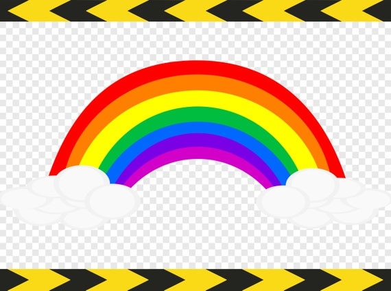Download Rainbow Svg Cloud Clipart Nursery decor Silhouette Cricut