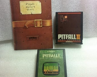 2 Games - Atari 2600 Pitfall & Pitfall II